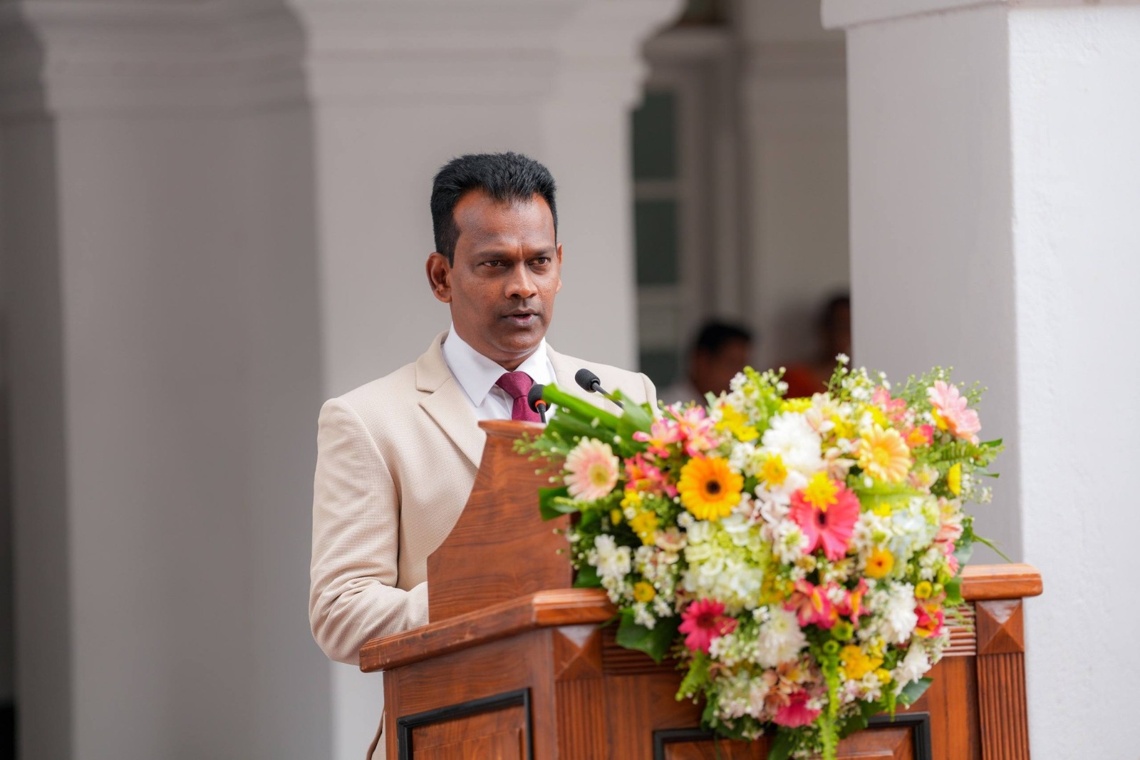Deputy Minister of Tourism addresses New Year inauguration of the Ministry.
