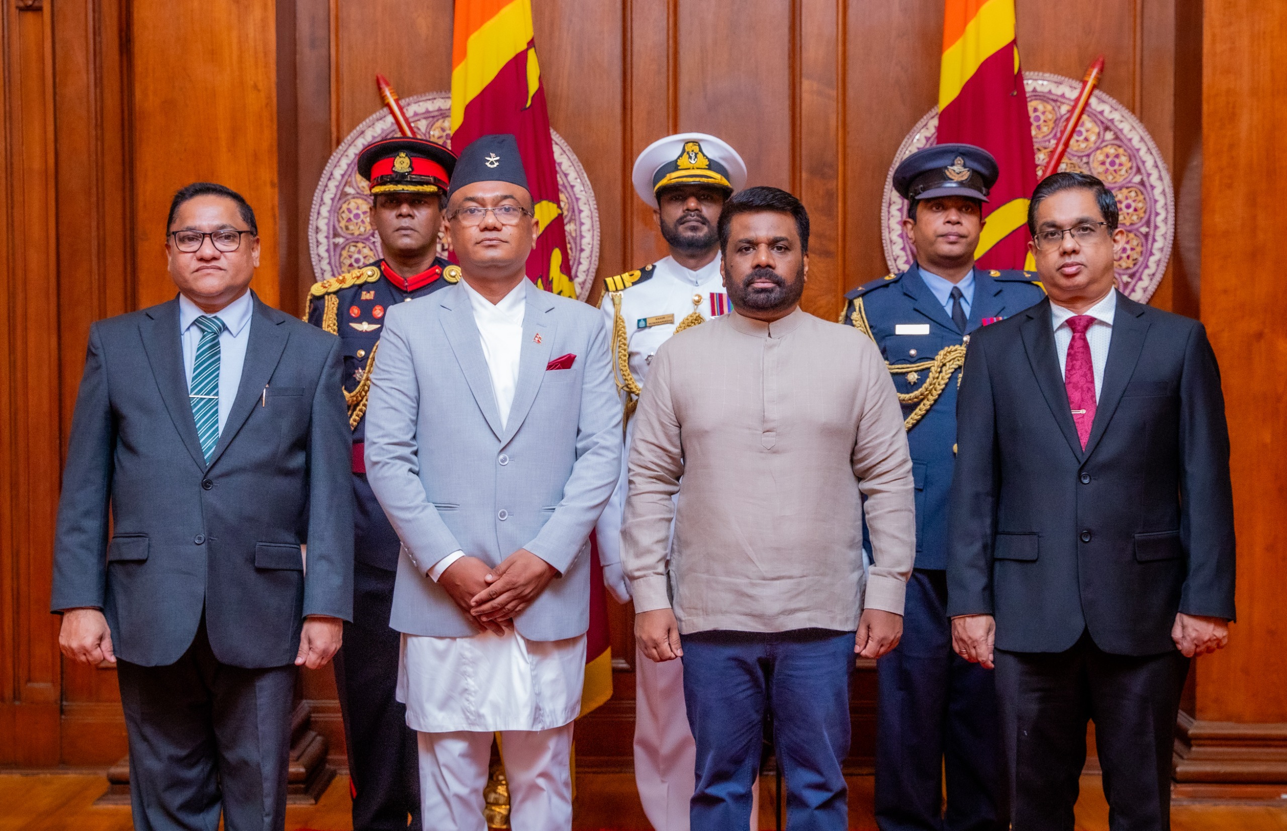 The Ambassador of Nepal presents Credentials to Sri Lanka