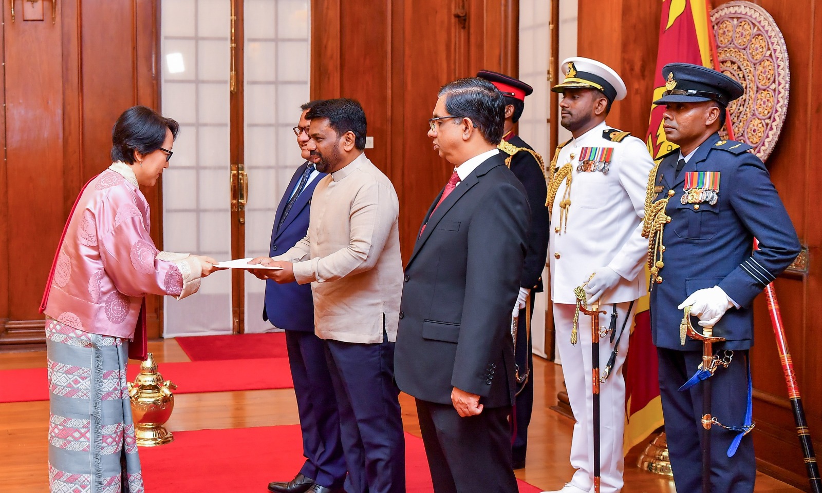 The Ambassador of the Kingdom of Bhutan presents Credentials to Sri Lanka
