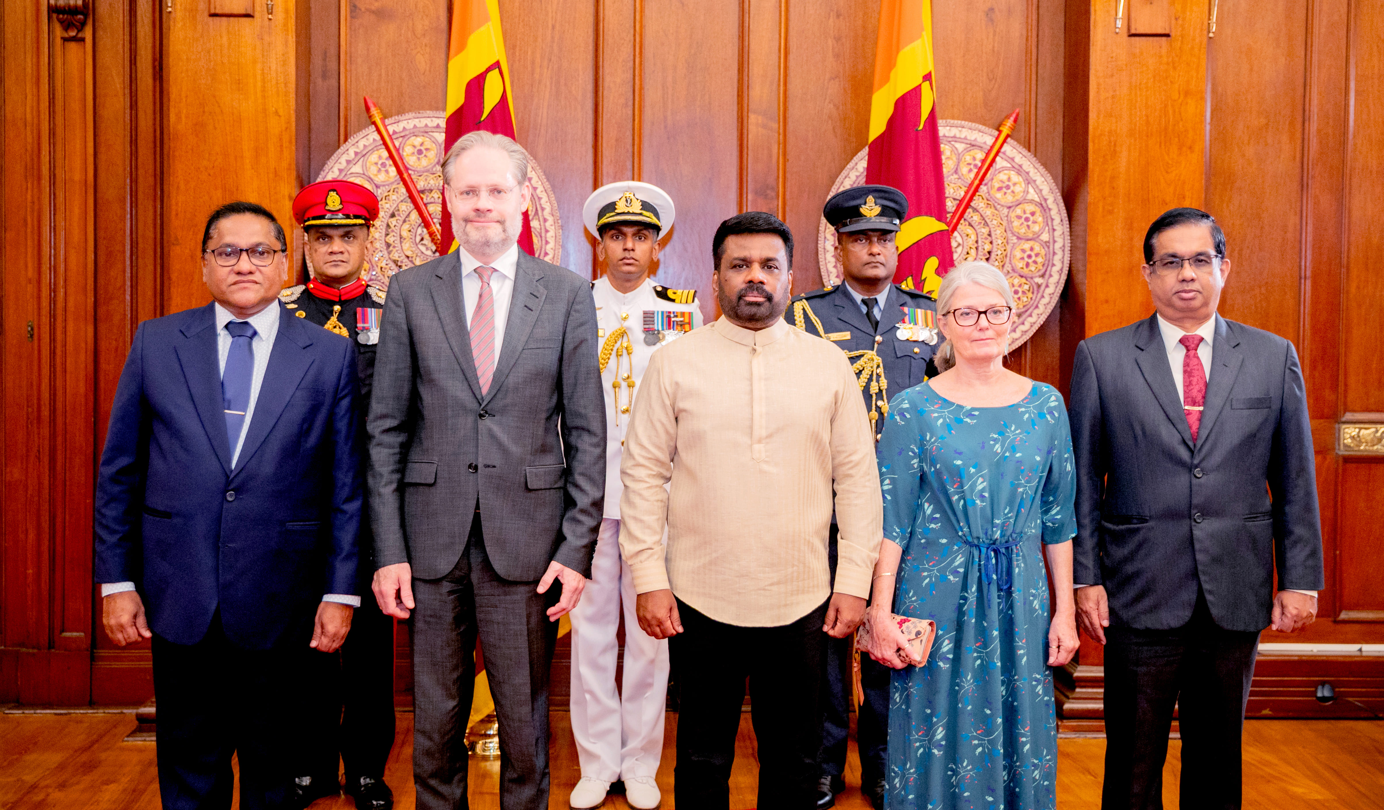 The Ambassador of the France presents Credentials to Sri Lanka