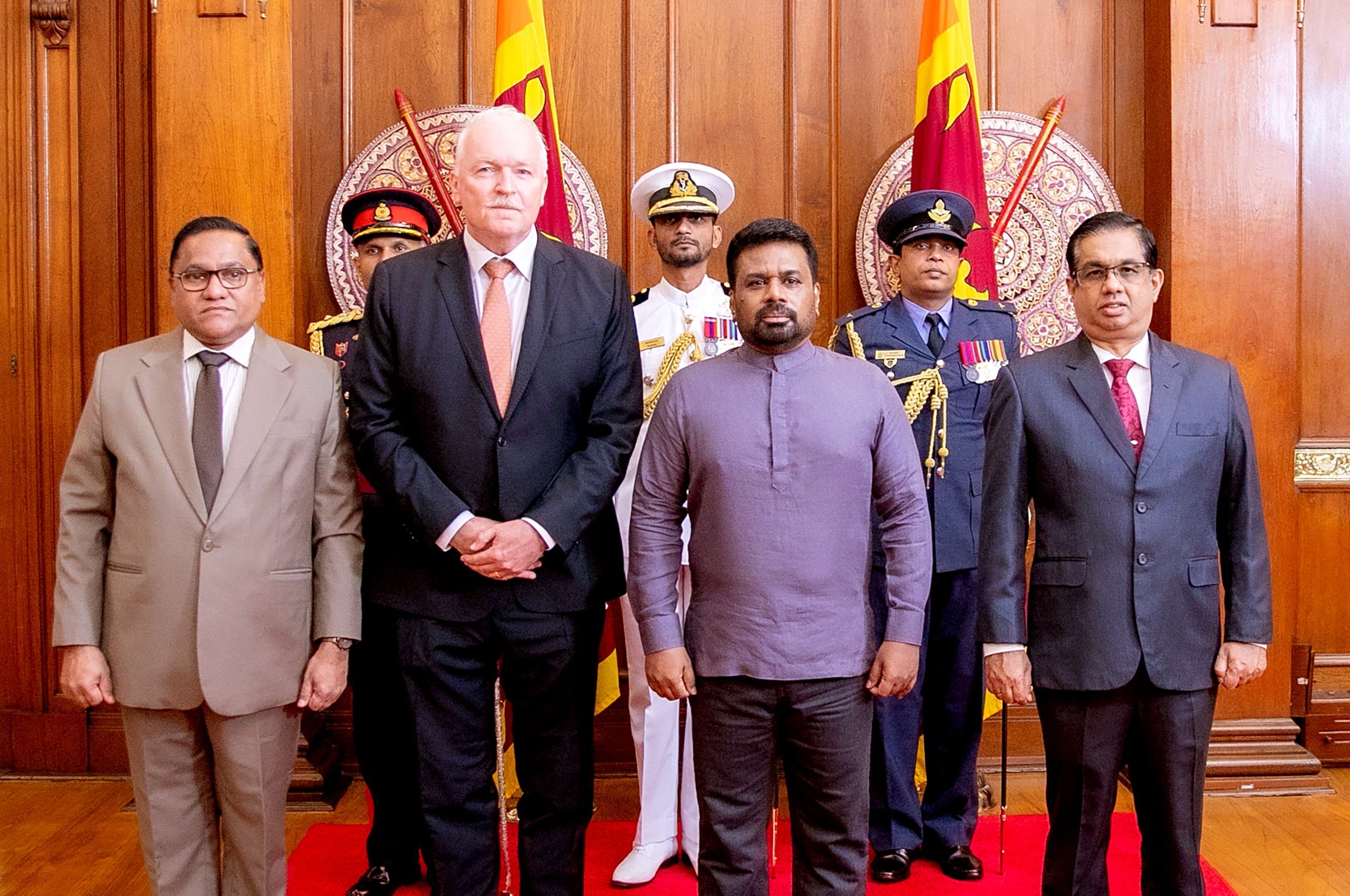 The Ambassador of the Kingdom of the Netherlands presents Credentials to Sri Lanka