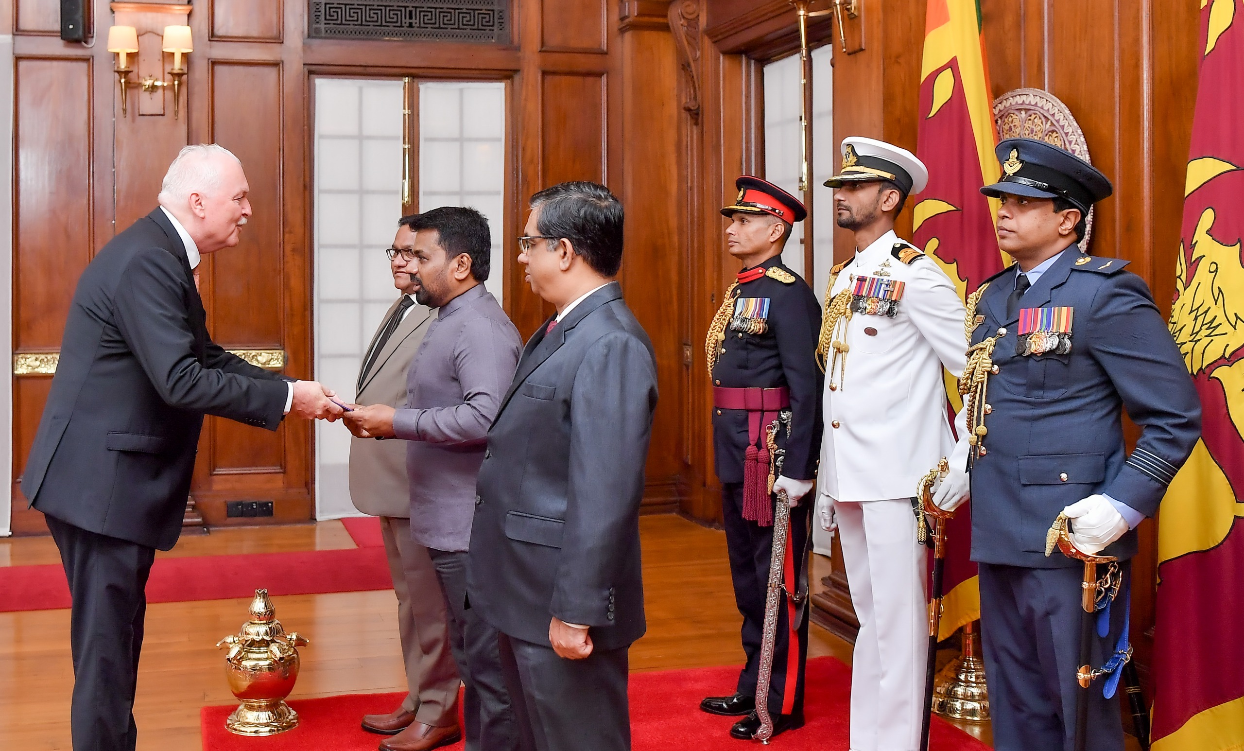 The Ambassador of the Kingdom of the Netherlands presents Credentials to Sri Lanka