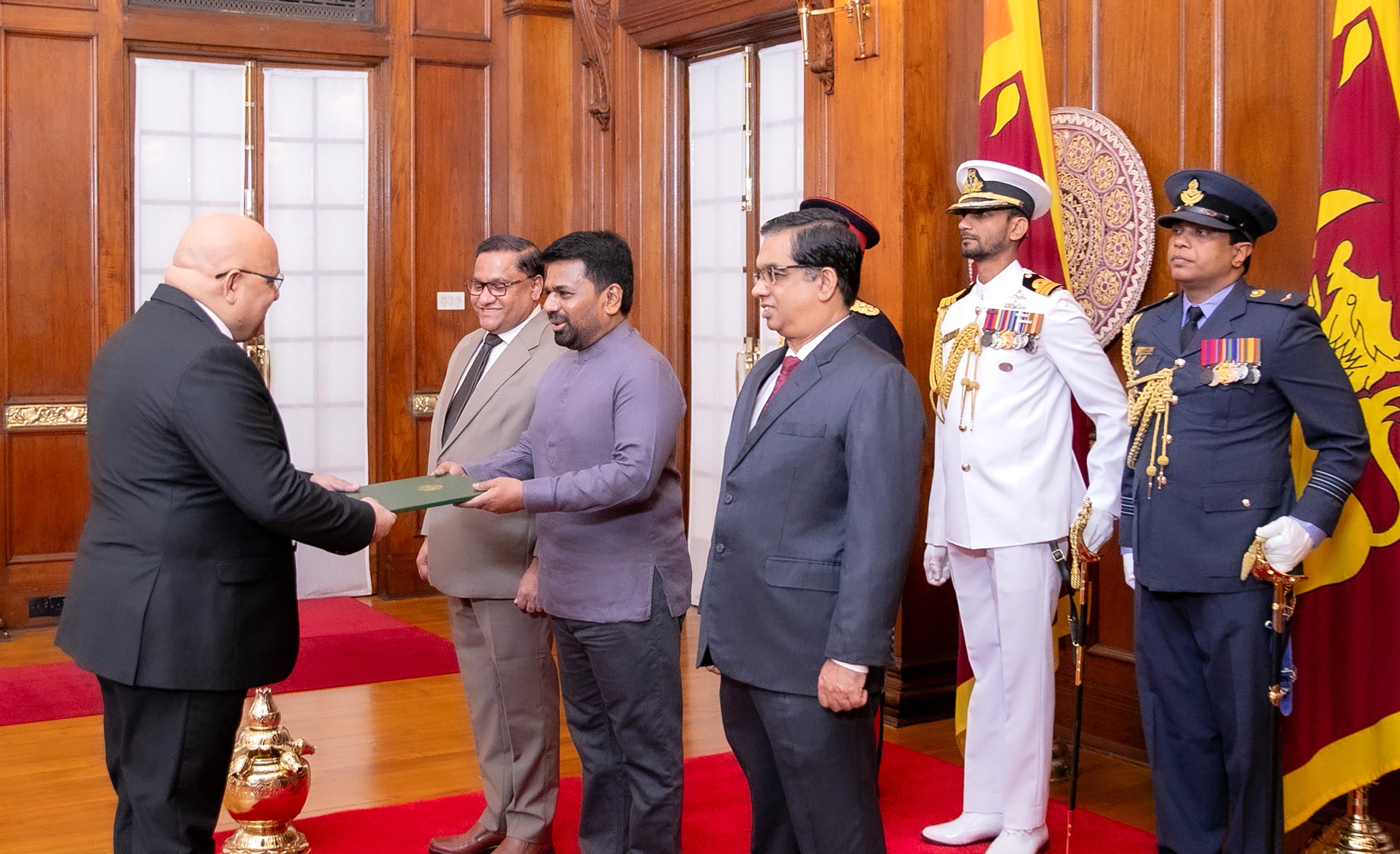The Ambassador of the People's Democratic Republic of Algeria presents Credentials to Sri Lanka