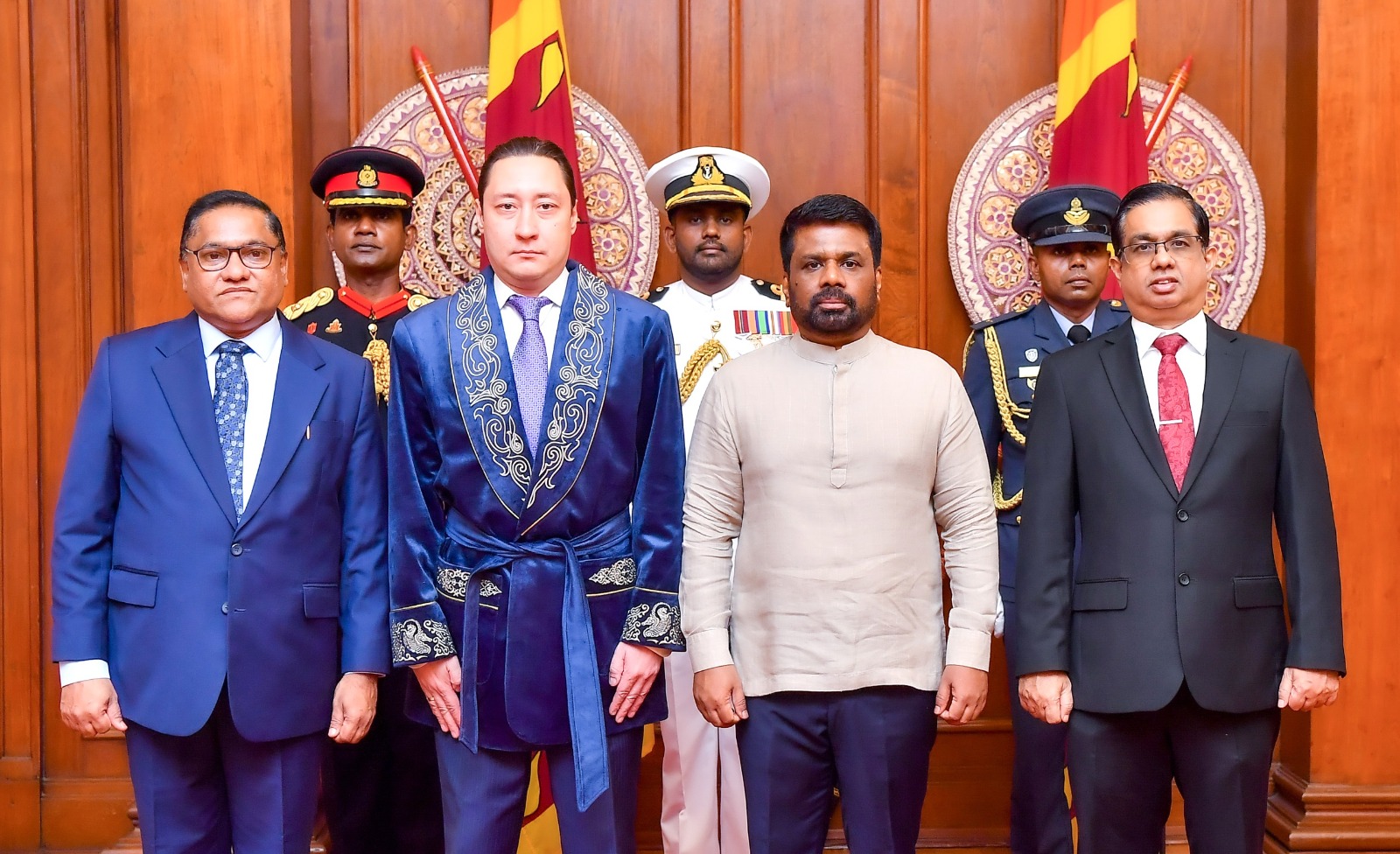 The Ambassador of the Republic of Kazakhstan presents Credentials to Sri Lanka.