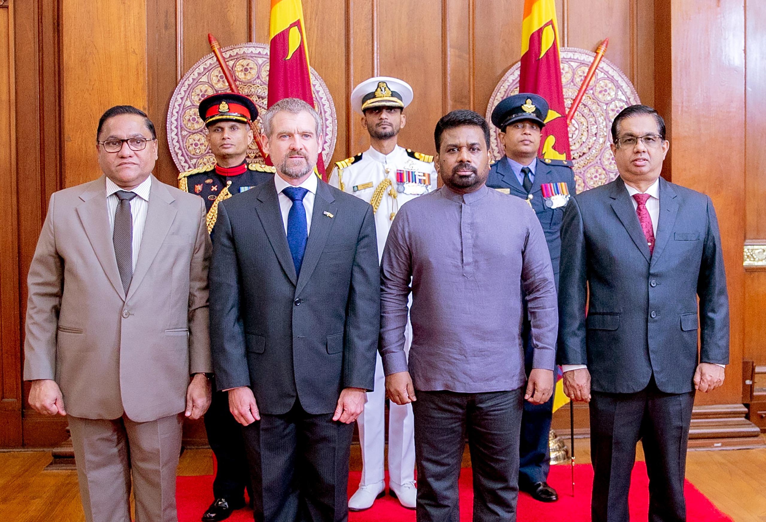The High Commissioner of the Commonwealth of Australia presents Credentials to Sri Lanka width=